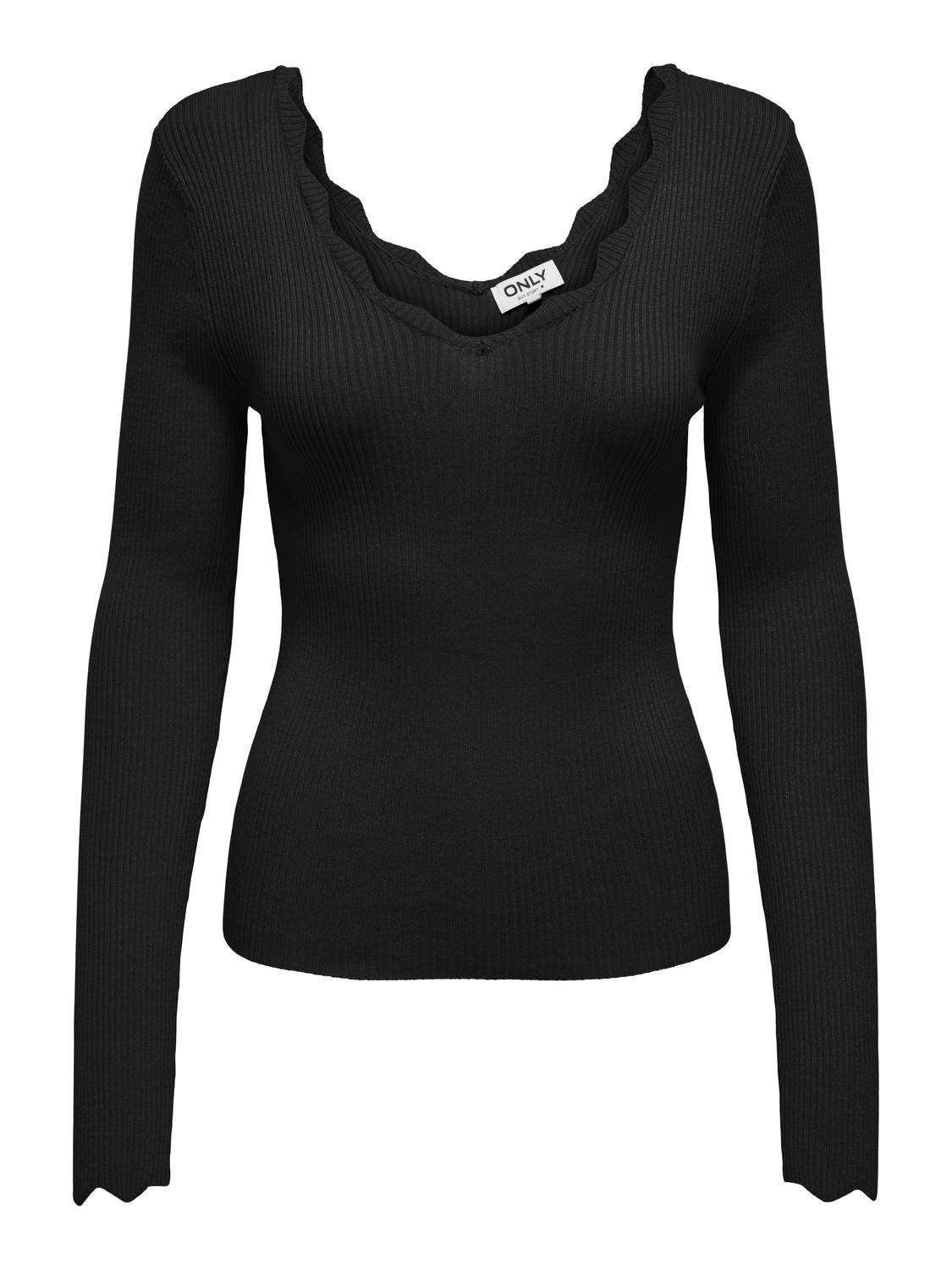 свитер с V-образным вырезом »ONLJULIE LIFE LS RIB V-NECK CC KNT«