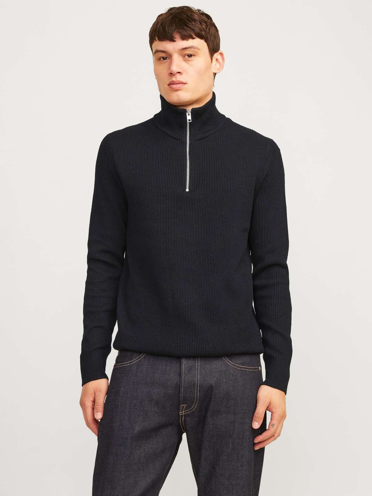 Тройер JJEPERFECT KNIT HALF ZIP SN