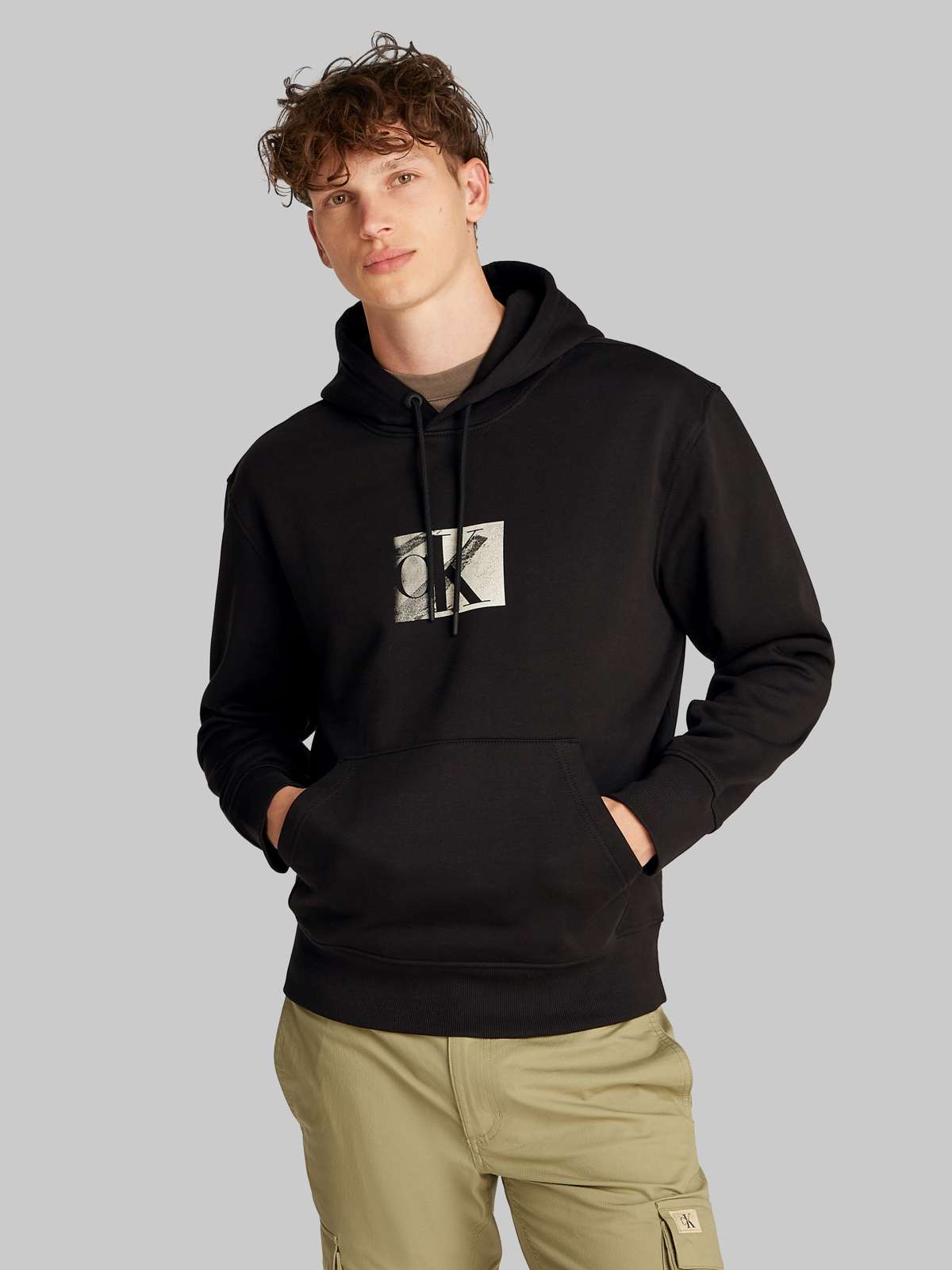 Толстовка с капюшоном SMALL CK BOX HOODIE