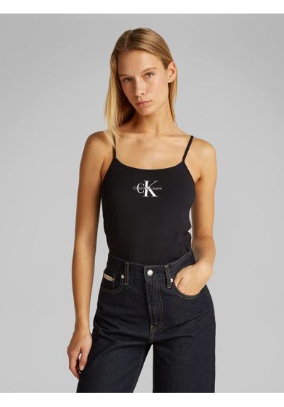 Футболка с нашивкой-логотипом бренда MONOLOGO STRAPPY TANK TOP