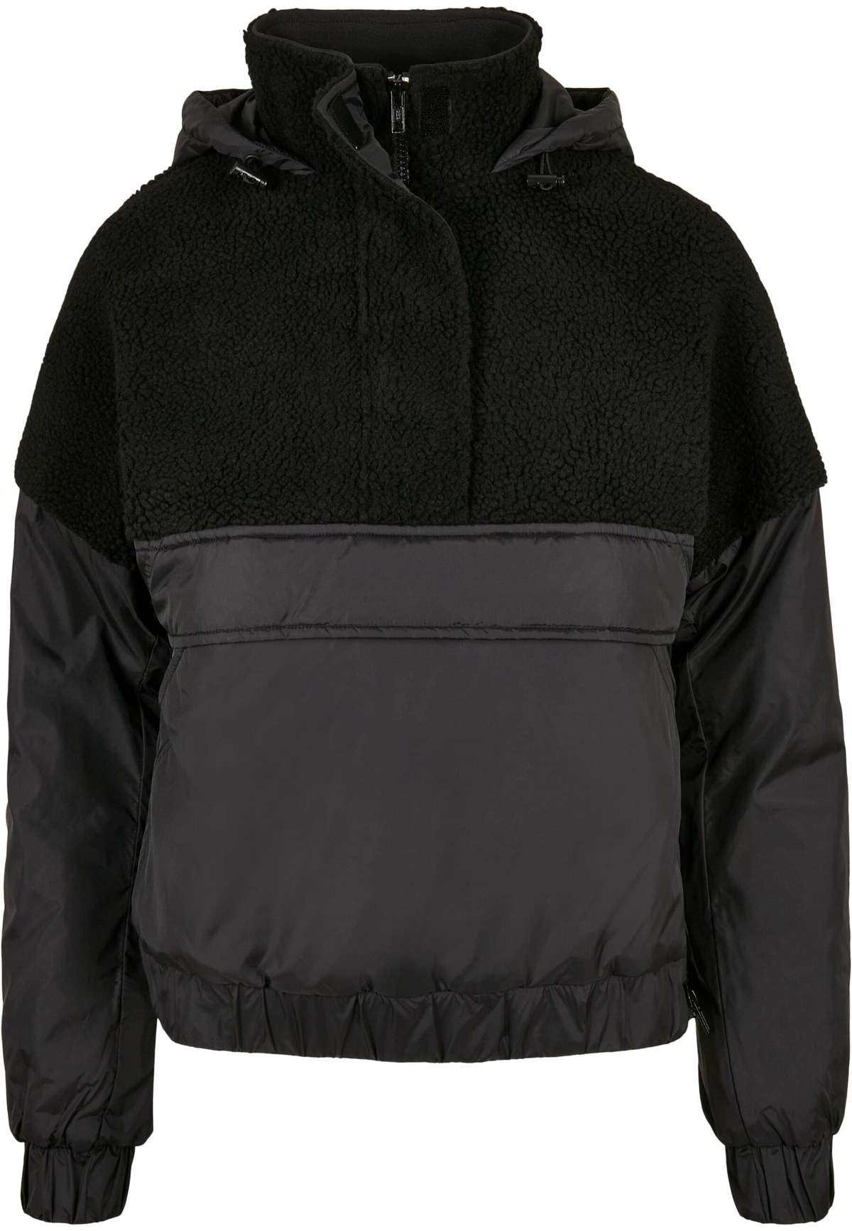 Зимняя куртка Urban Classics Damen Ladies Sherpa Mix Pull Over Jacket