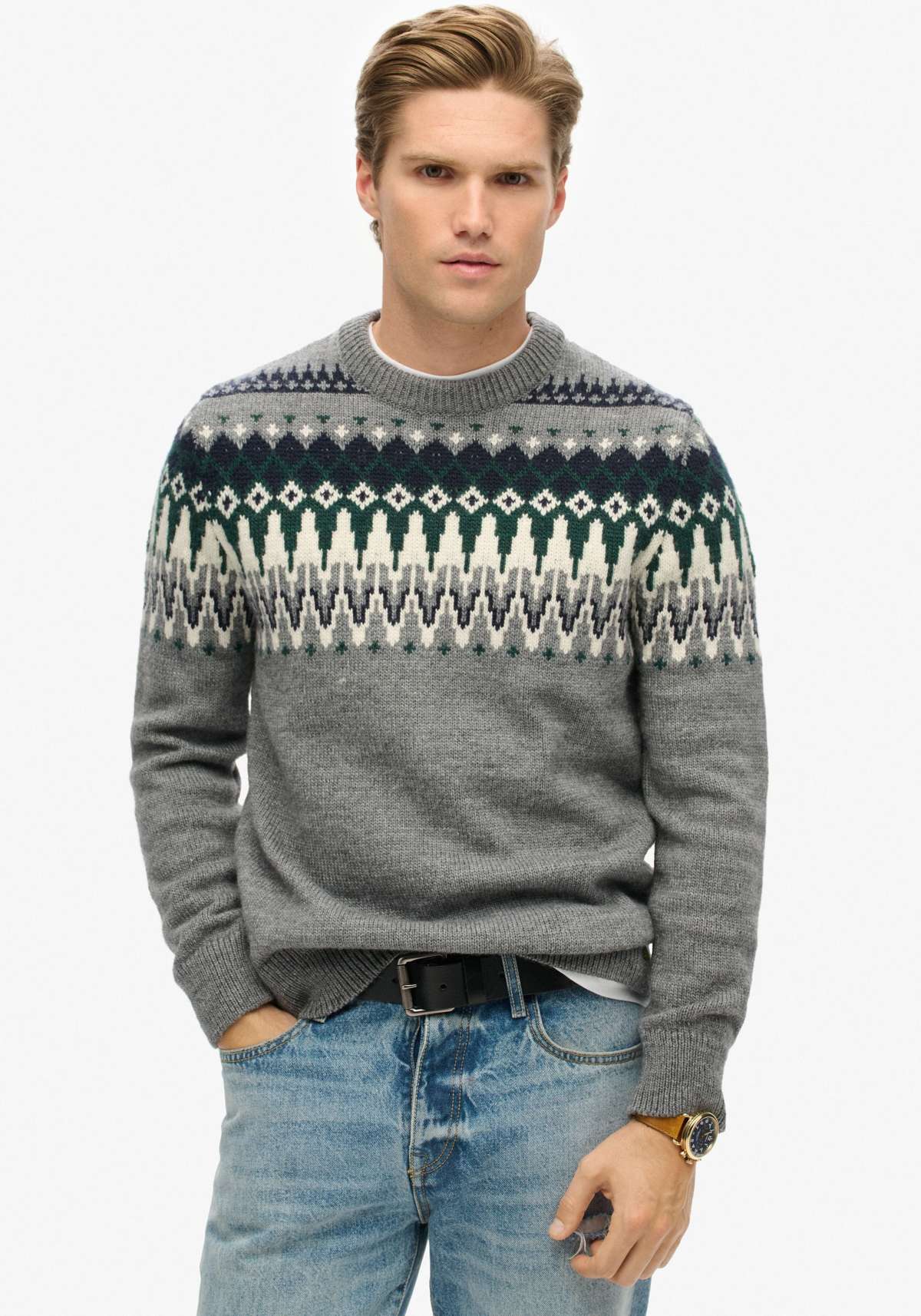 Свитер с круглым вырезом»FAIRISLE KNIT CREW JUMPER«