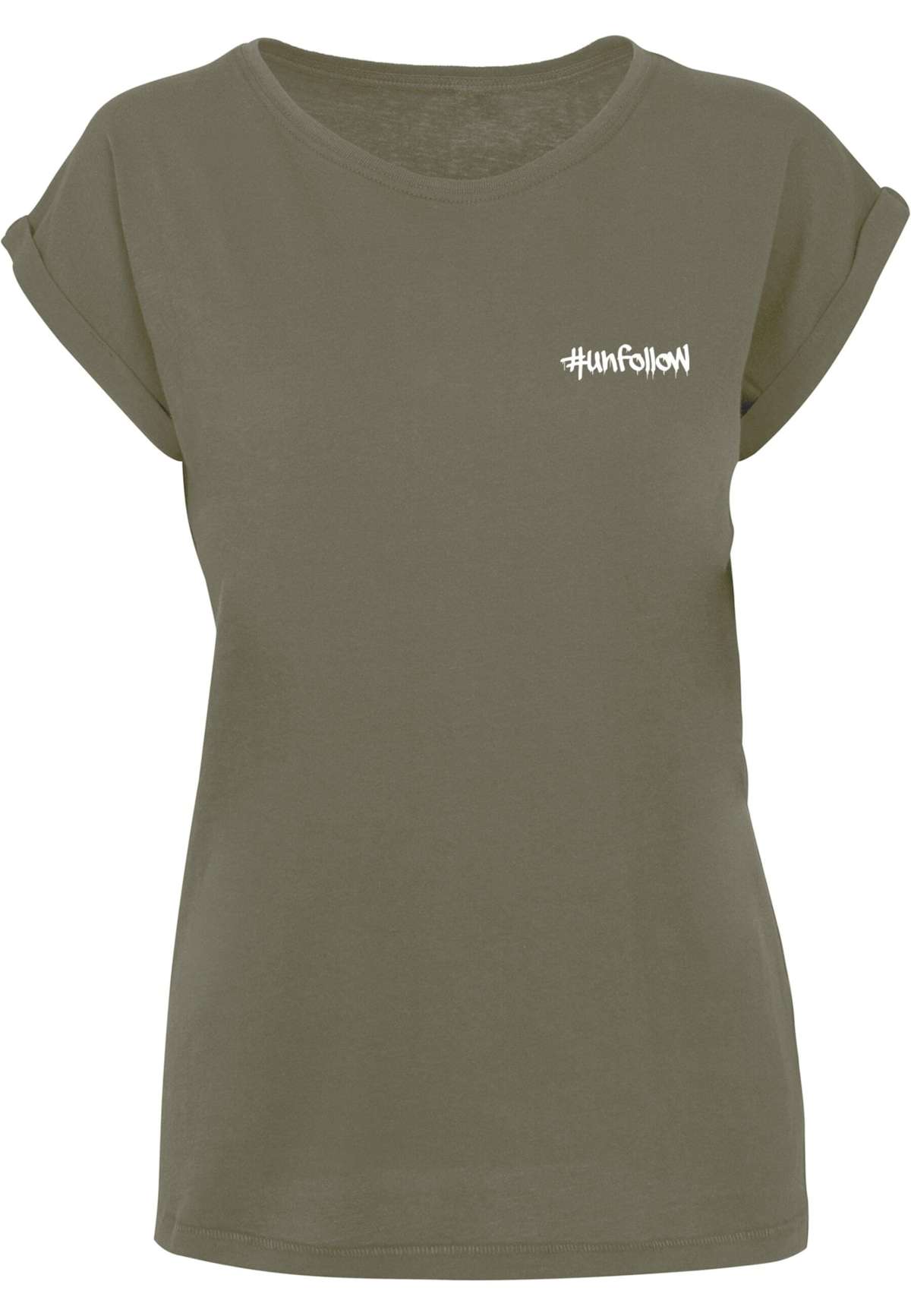 футболка »Damen Ladies Unfollow Extended Shoulder Tee«