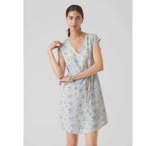 Мини-платье VMIRIS S/L V-NECK SHORT DRESS WVN NOOS