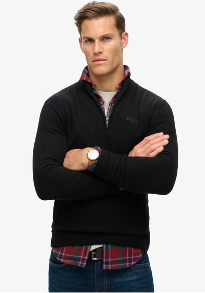 Вязаный свитер»ESSENTIAL EMB KNIT HALF ZIP«