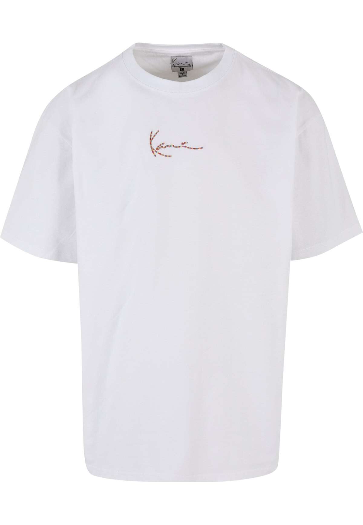 Рубашка с коротким рукавом»Herren Small Signature Multicolor Logo Tee white«