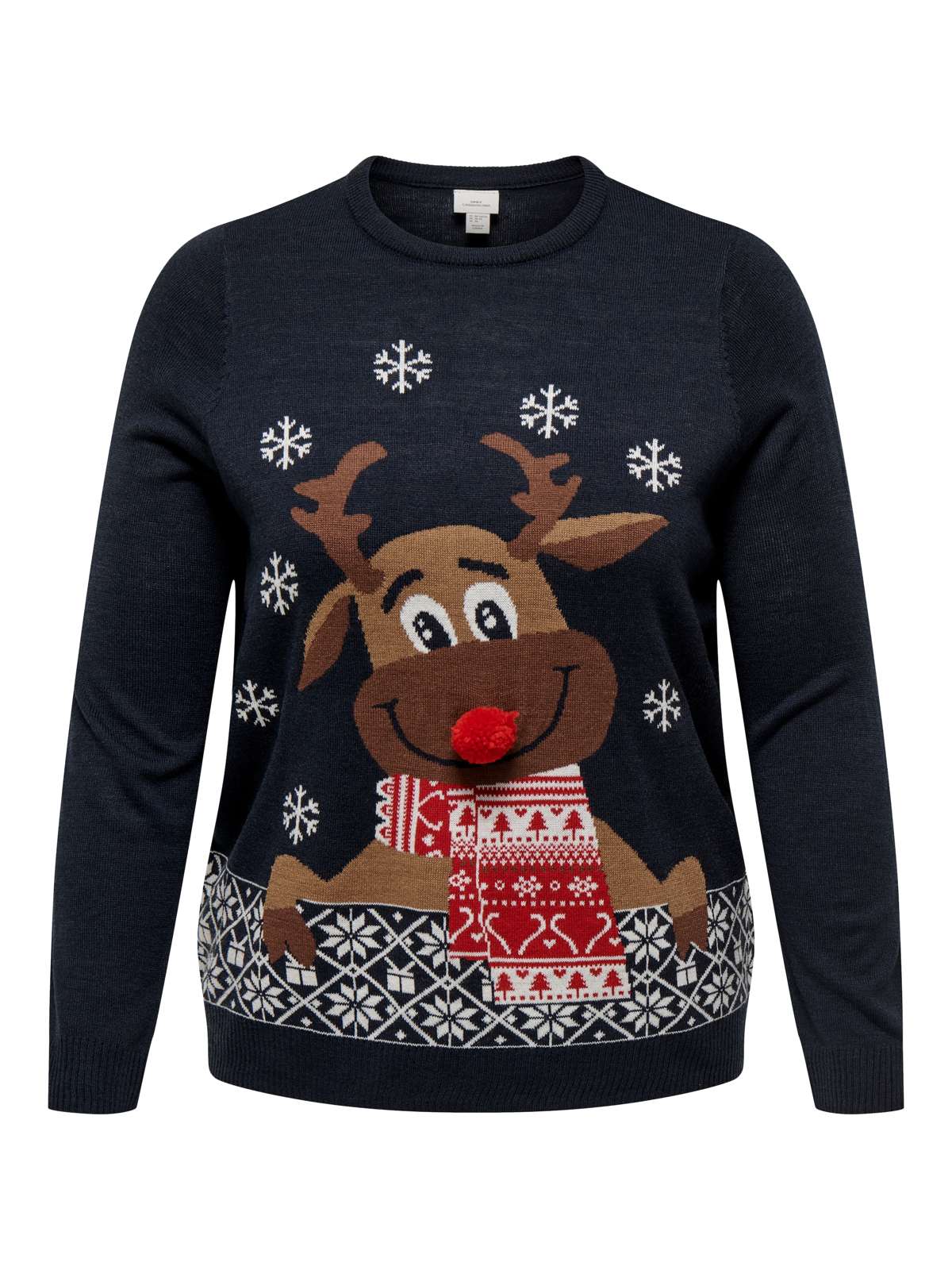 Рождественский свитер »CARXMAS LS O-NECK MIX DETAIL BOX KNT«