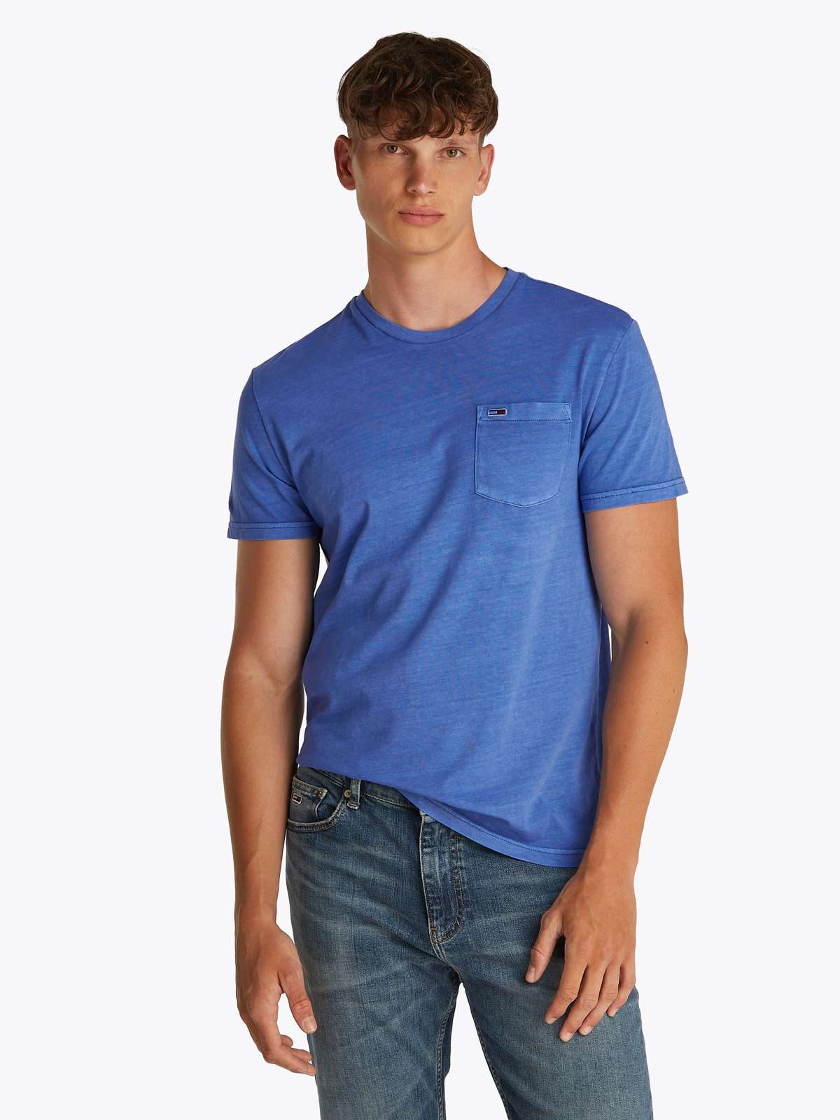 Футболка слегка потертого вида TJM SLIM WASHED POCKET TEE