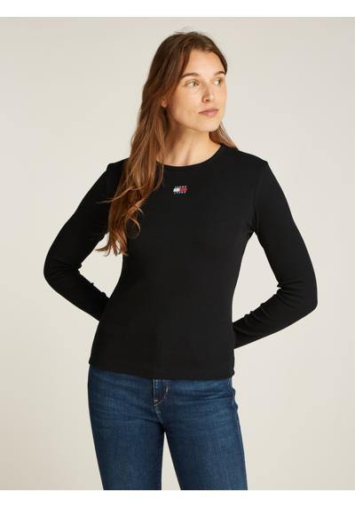 Рубашка с длинными рукавами больших размеров. TJW SLIM LS BADGE TEE EXT