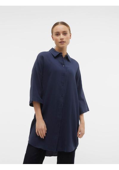 Платье-рубашка с рукавами 3/4 VMNATALI 3/4 LONG OVERSHIRT NOOS