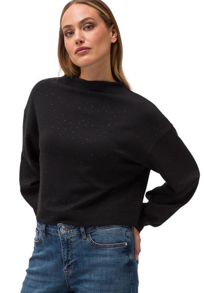 толстовка zero Sweatshirt mit Glitzersteinchen