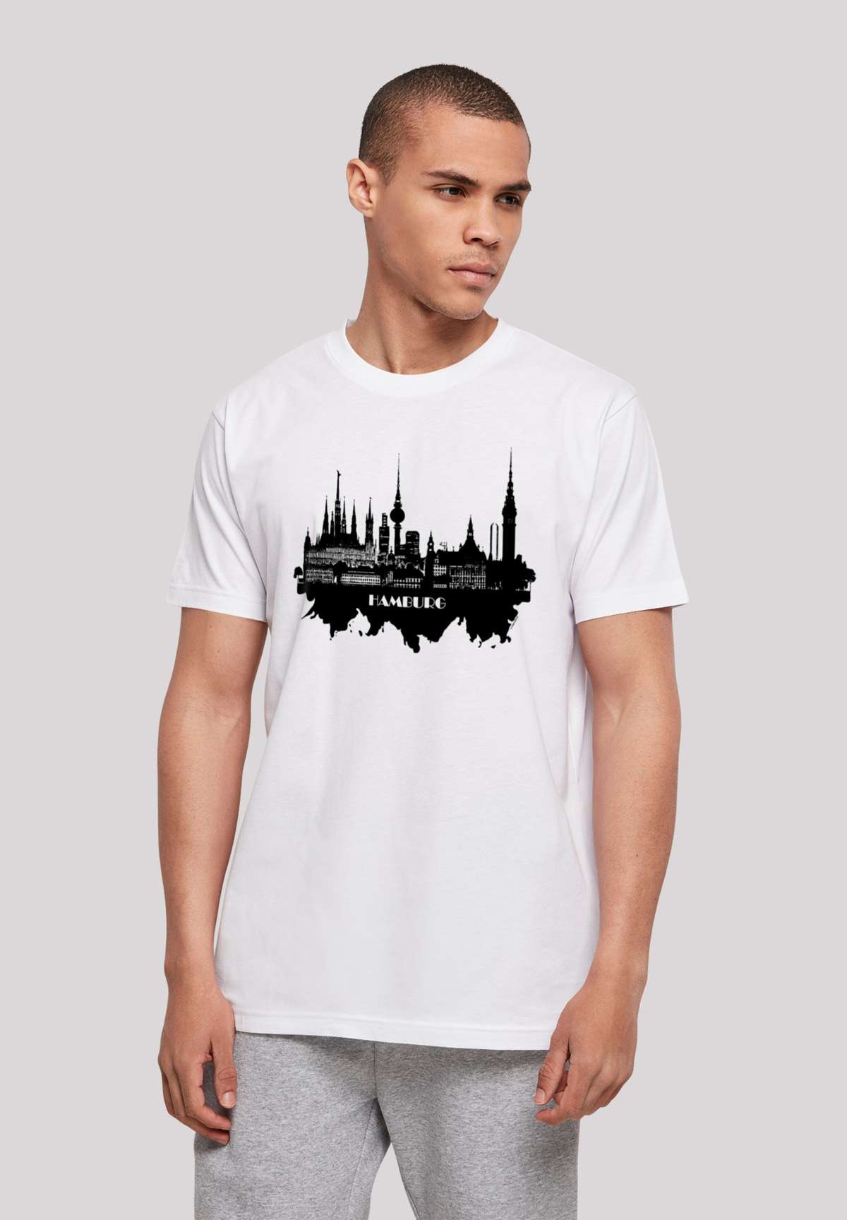 футболка»Cities Collection - Hamburg skyline«