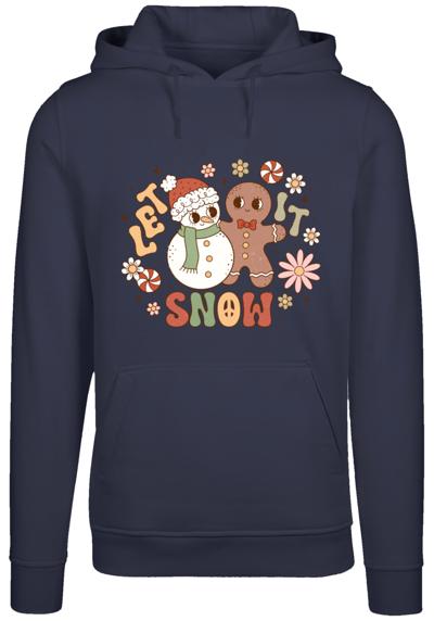 Толстовка с капюшоном Let It Snow Groovy Christmas Gingerbread