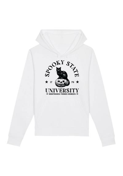 Толстовка с капюшоном Halloween University Spooky state cat