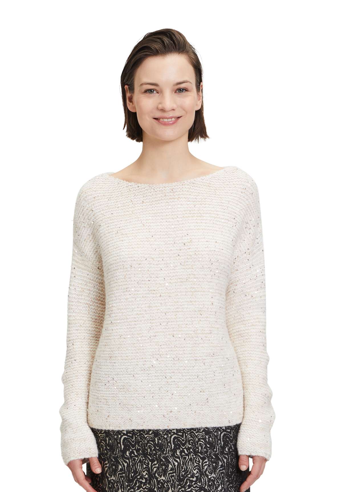 Вязаный свитер Betty & Co Strickpullover mit Pailletten