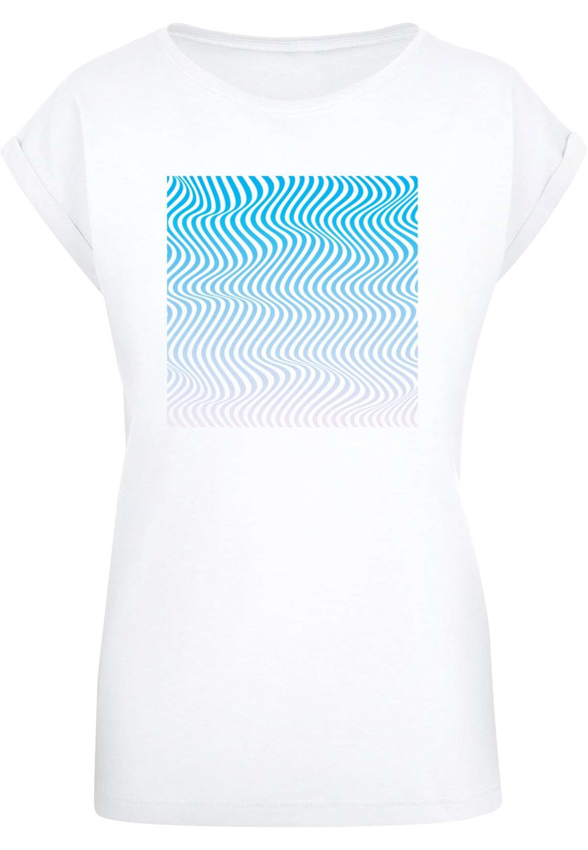 футболка »Damen Ladies Summer - Wavy Pattern T-Shirt«