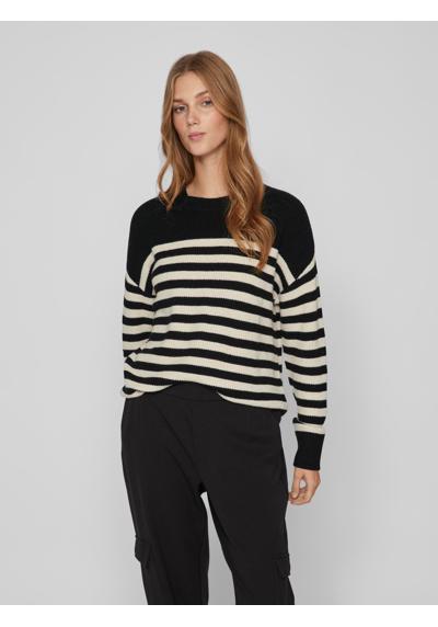 Свитер с круглым вырезом VIRIL RIB STRIPE L/S KNIT TOP - NOOS