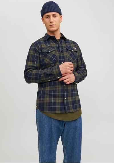 Рубашка с длинными рукавами и нагрудными карманами JJSHERIDAN FALL CHECK SHIRT LS