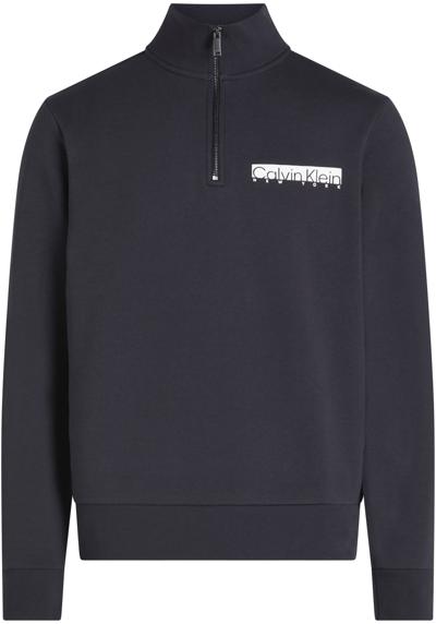 Толстовка больших размеров с логотипом BT_NY CHEST BOX LOGO Q-ZIP