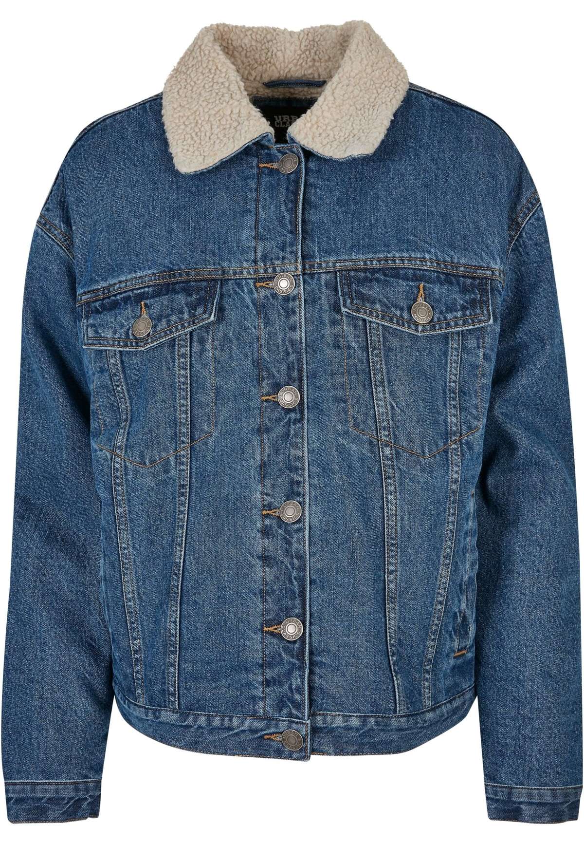 Джинсовая куртка »Urban Classics Damen Ladies Oversized Sherpa Denim Jacket«