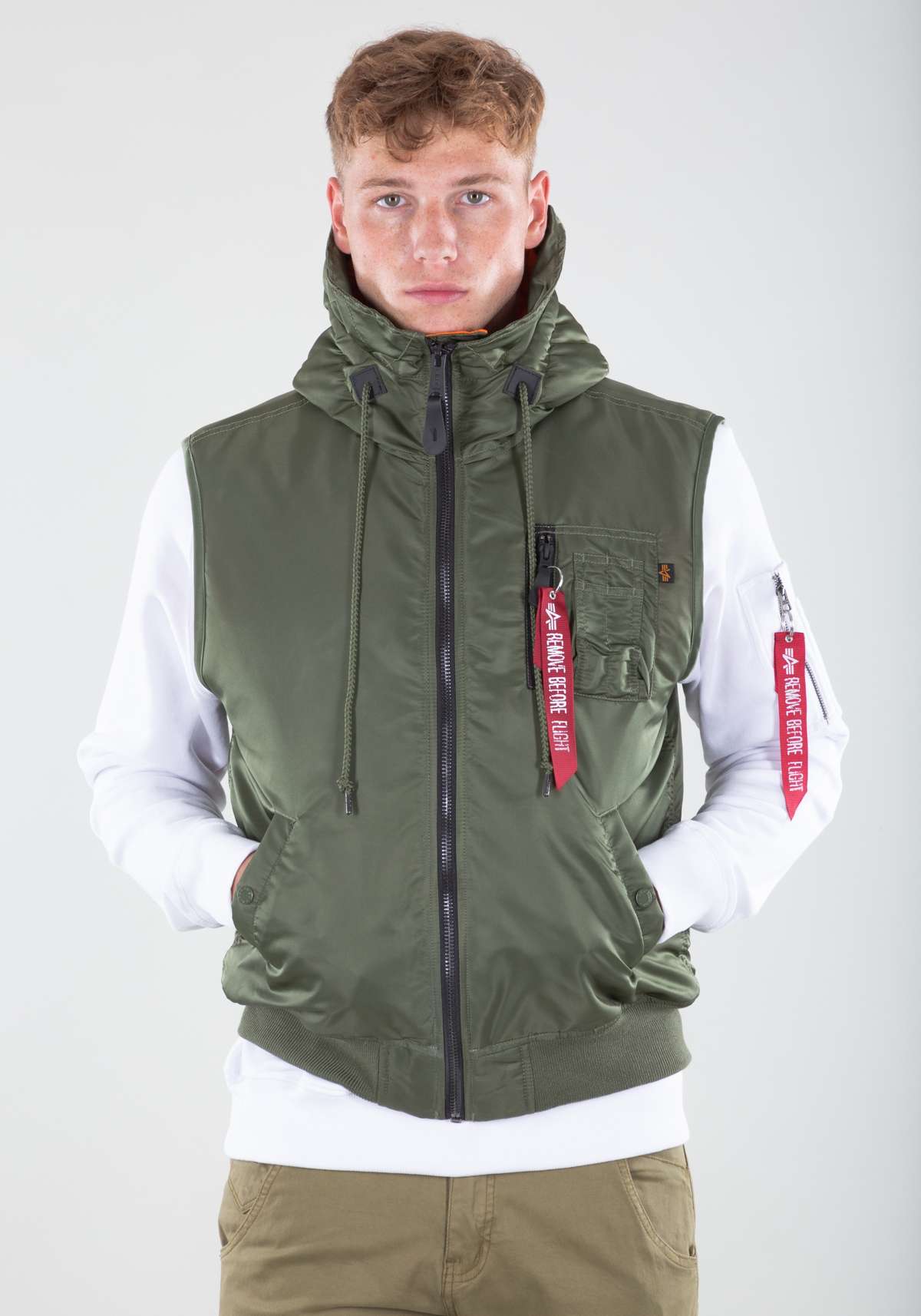 Блуза»Men - Vests Hooded MA-1 Vest«