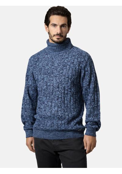 Свитер с высоким воротником косой вязки Pullover MILANVIO