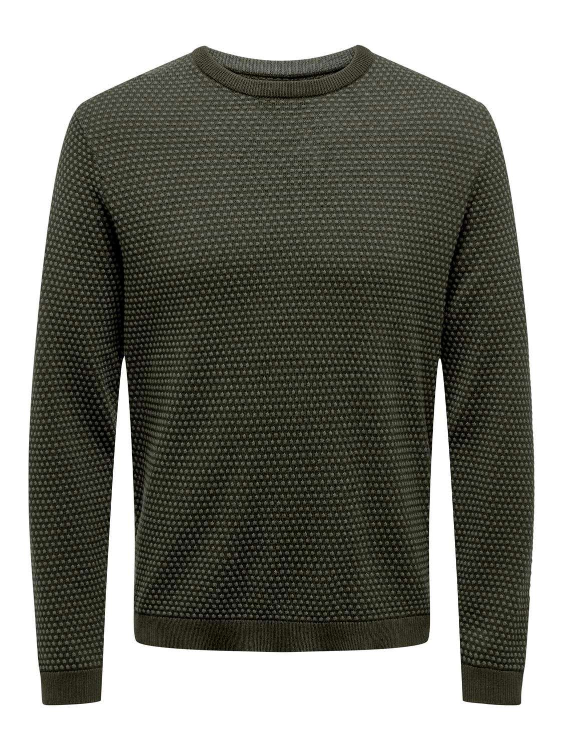 Свитер с круглым вырезом ONSTAPA REG 12 STRUC LS CREW KNIT NOOS