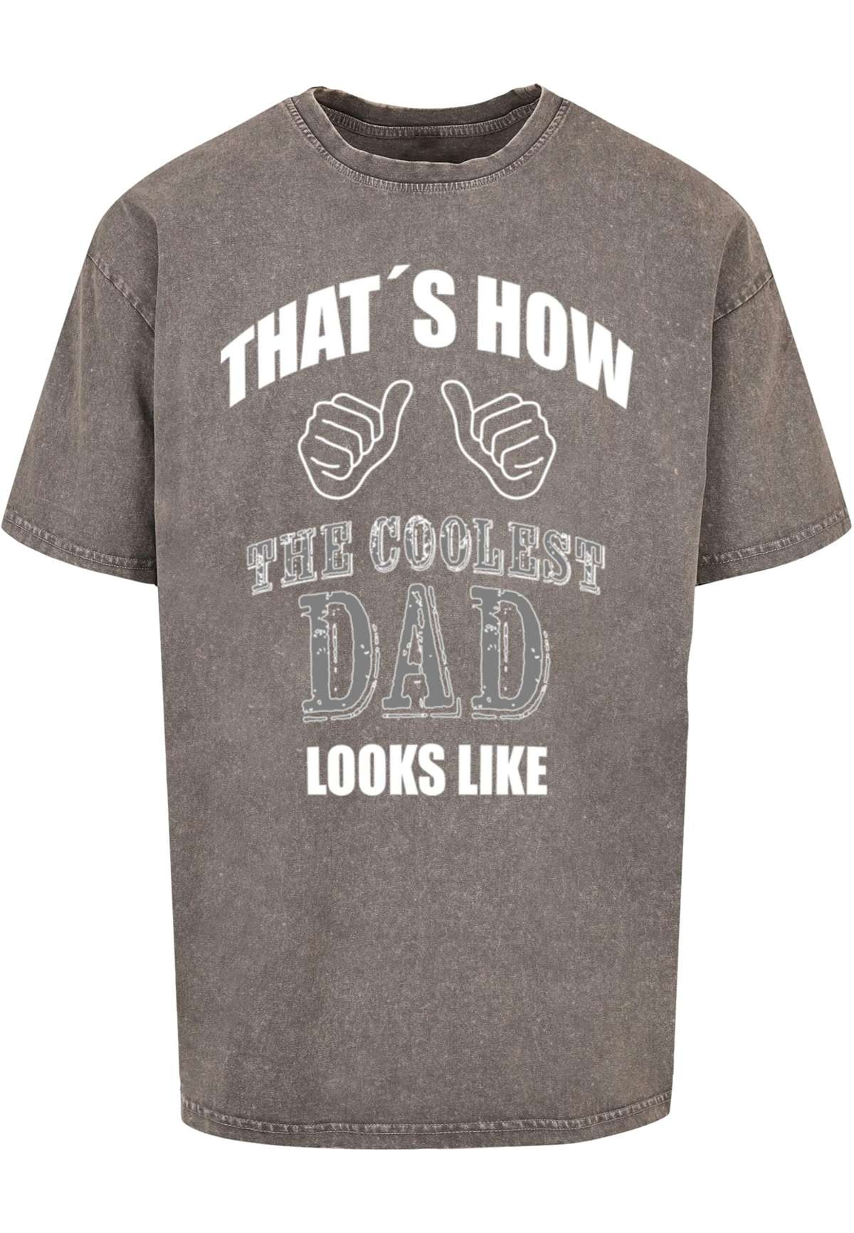 футболка»Herren Coolest Dad Acid Washed Heavy Oversized Tee«