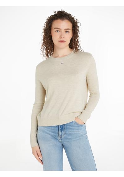 Вязаный свитер с вышивкой логотипа TJW ESSENTIAL CREW NECK SWEATER