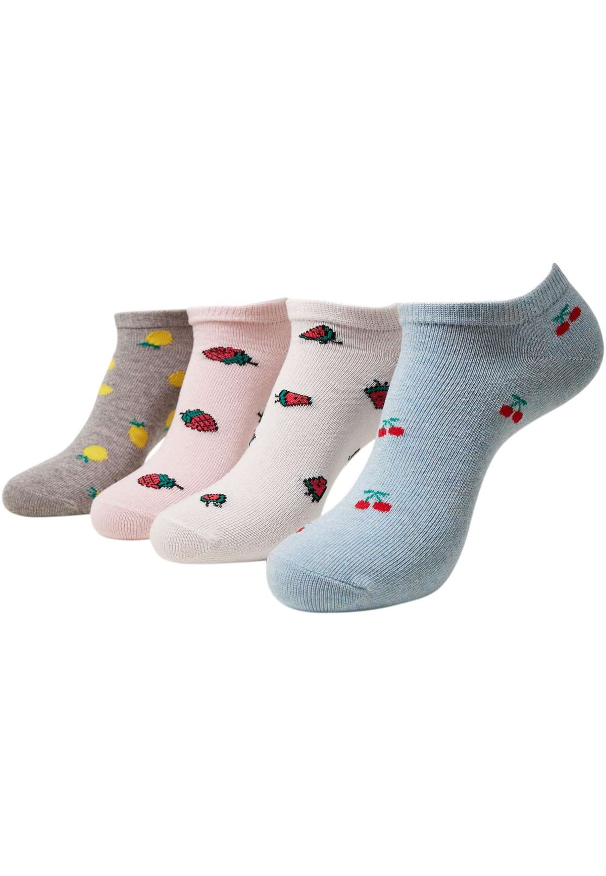 Базовые носки»Urban Classics Unisex Recycled Yarn Fruit Invisible Socks 4-Pack«