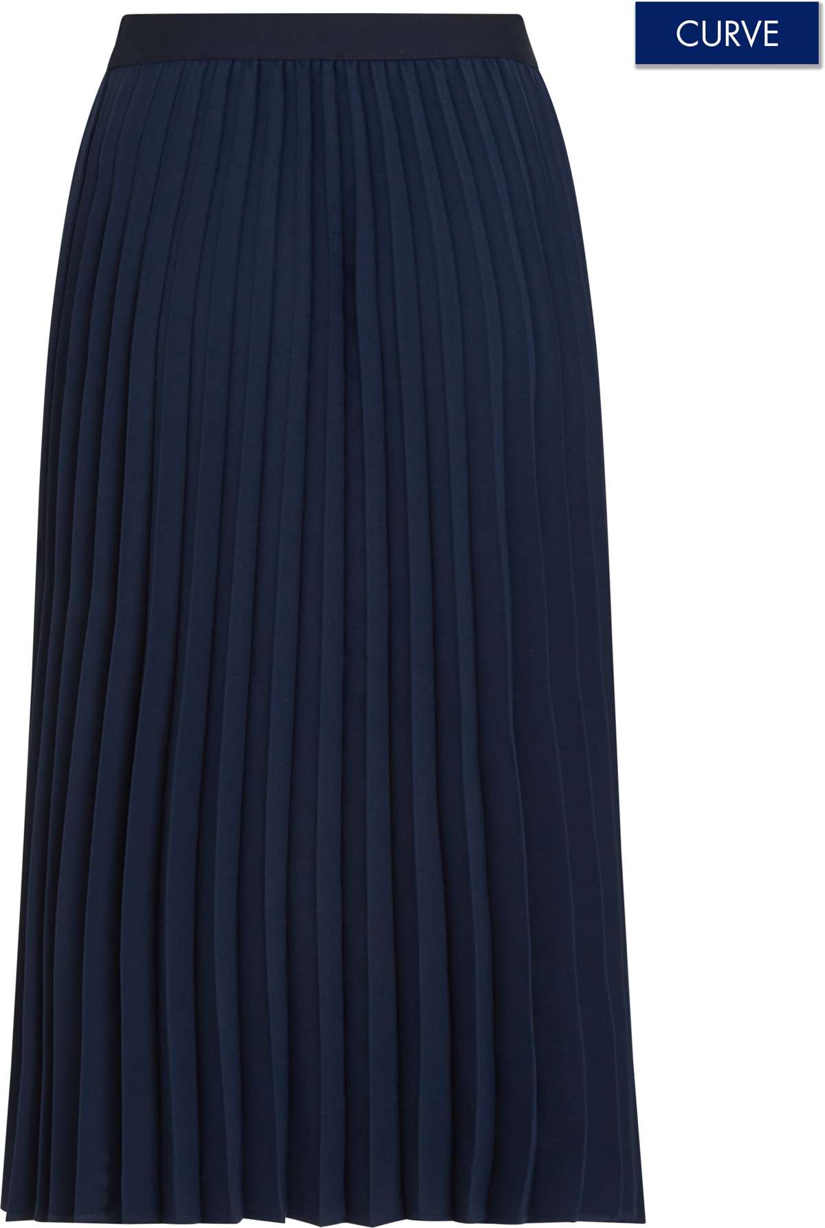 Плиссированная юбка больших размеров. CRV FLUID PLEATED MIDI SKIRT