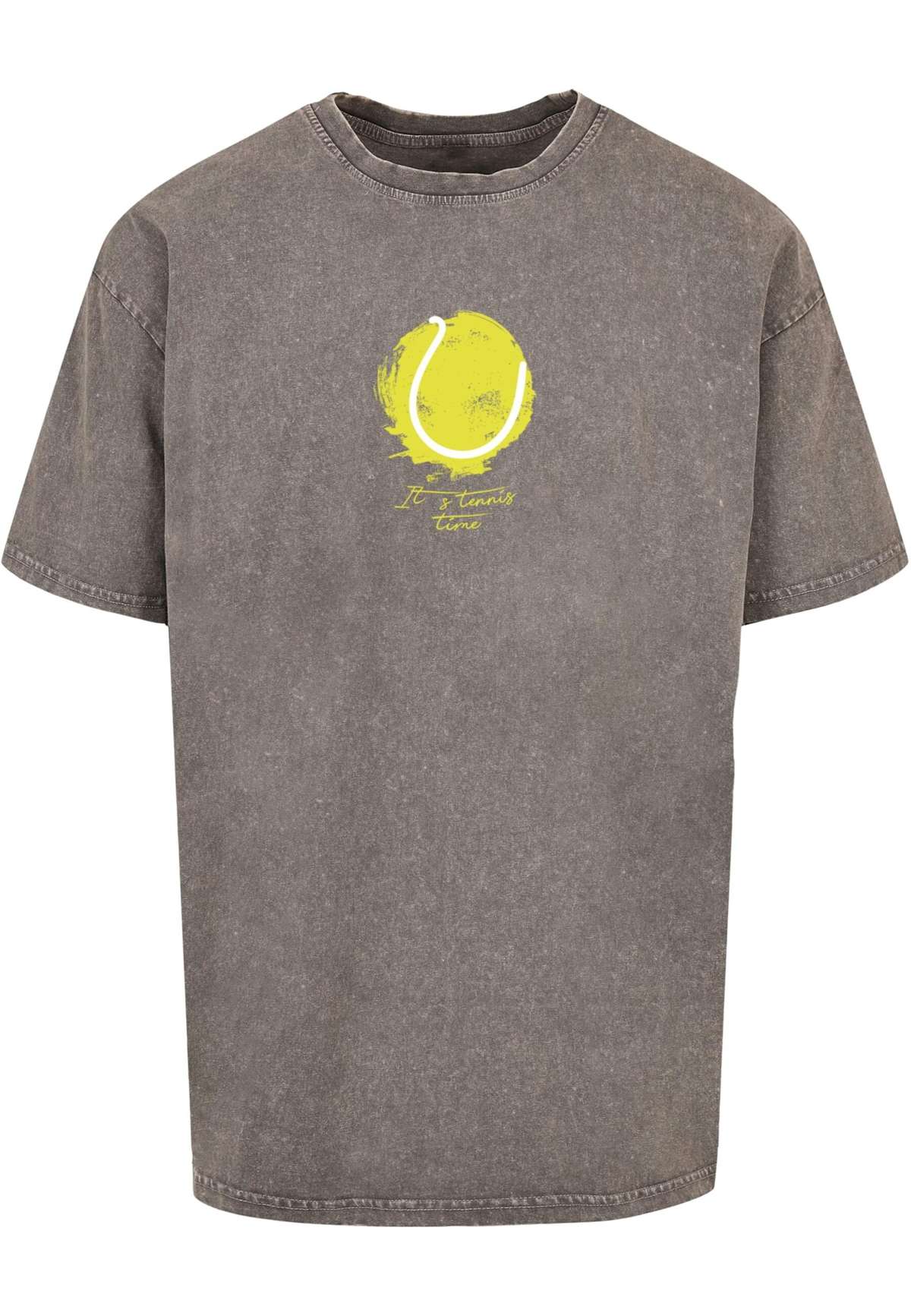 футболка»Herren Its Tennis Time Acid Washed Oversized Tee«