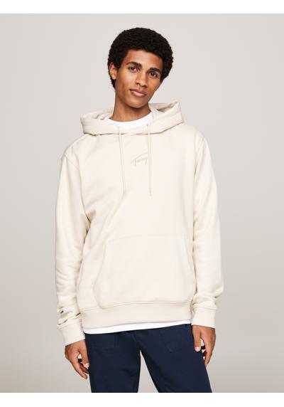 Толстовка с вышитыми названиями брендов TJM REG GOLD SIGNT HOODIE EXT