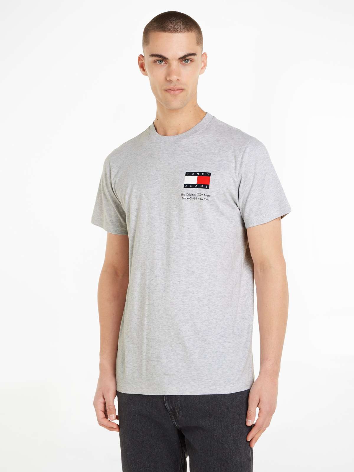 Футболка с надписью-логотипом Tommy Jeans TJM SLIM ESSENTIAL FLAG TEE EXT