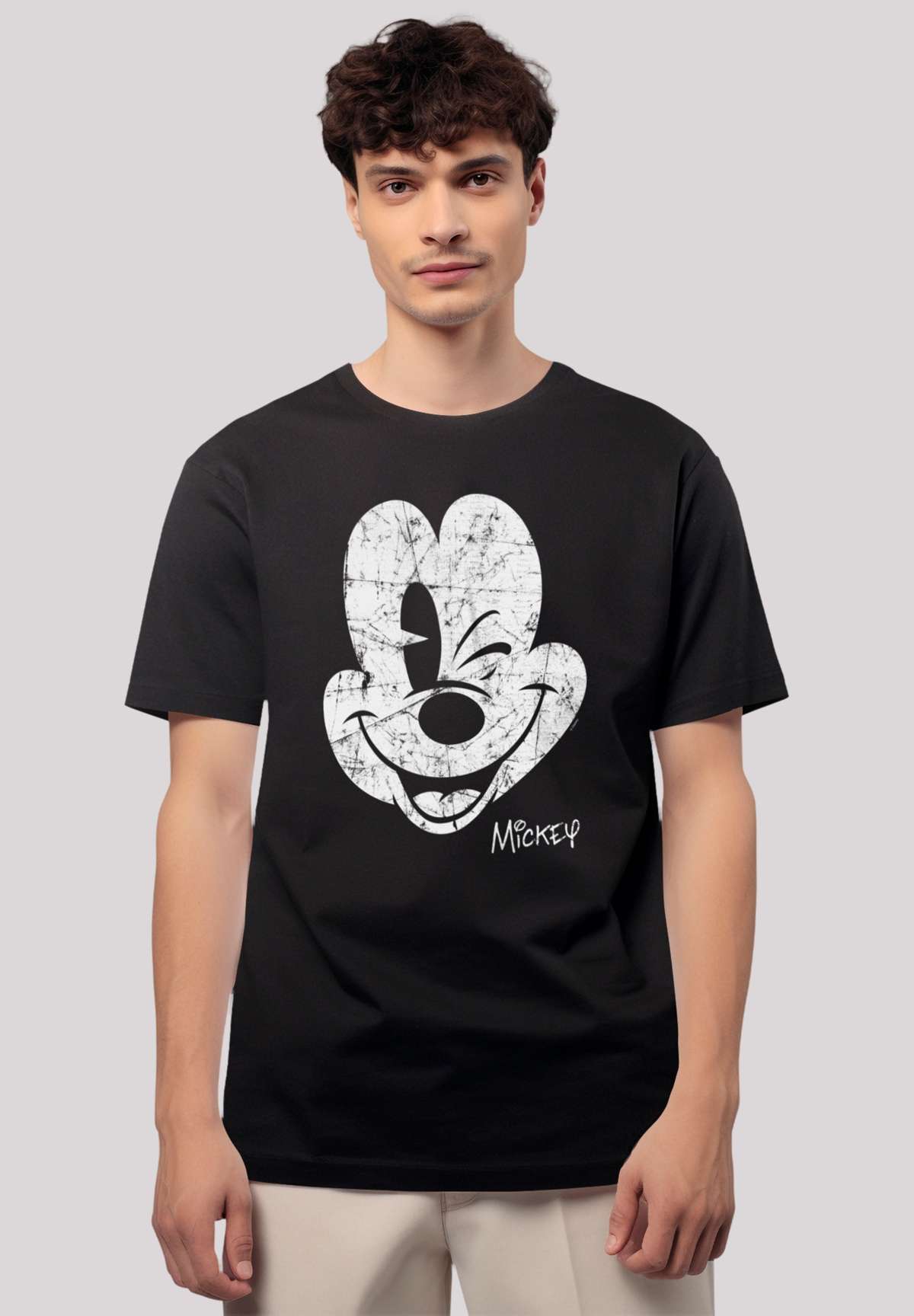 футболка Disney Micky Maus Gesicht Vintage Look