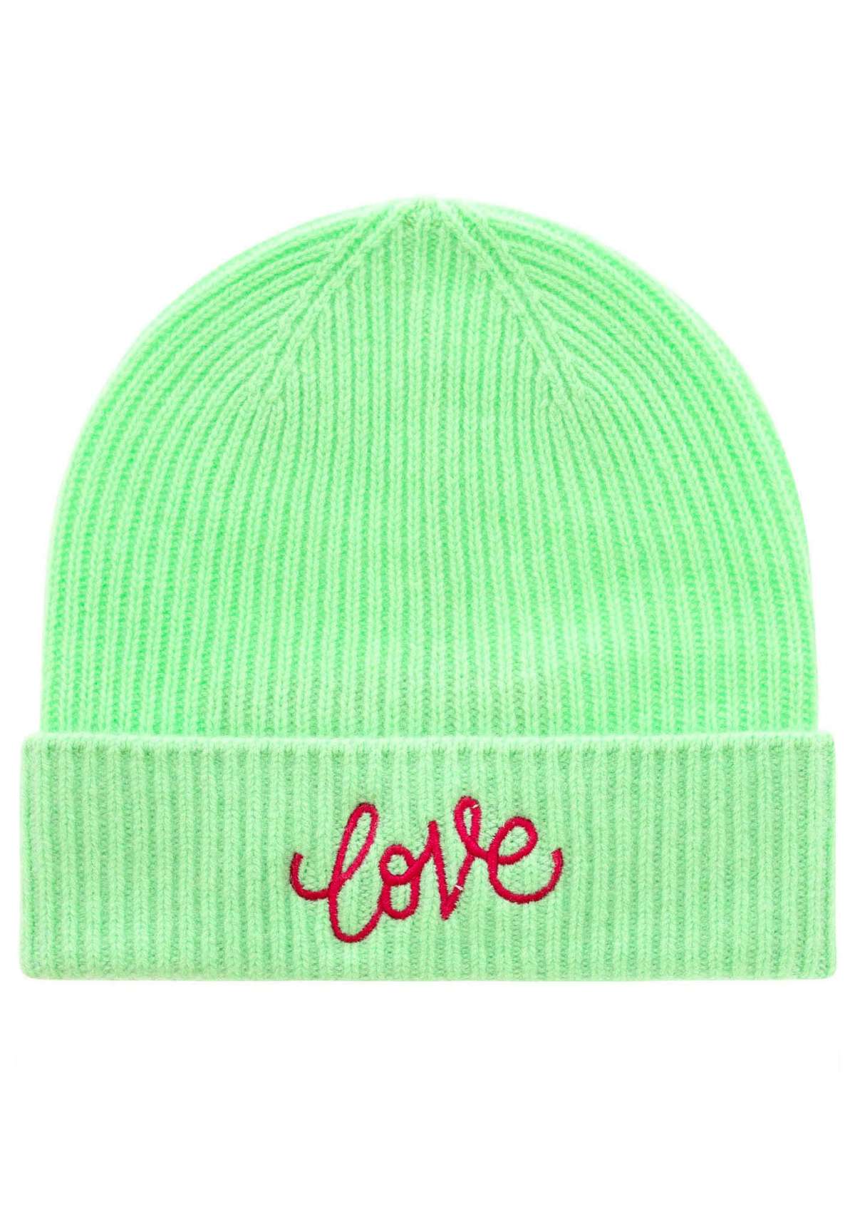 шапочки »Beanie mit Love Stickerei«