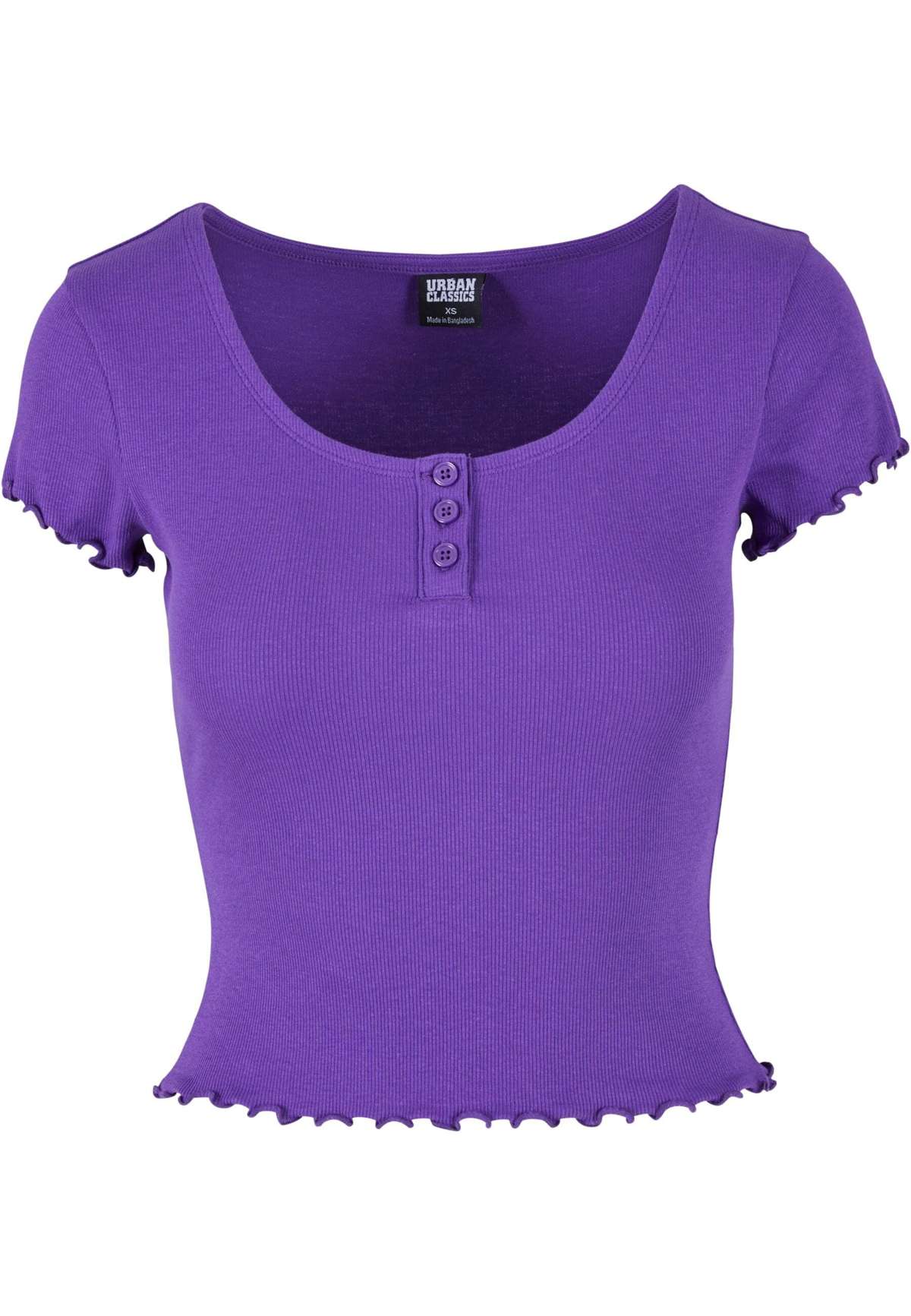 футболка »Urban Classics Damen Ladies Rib Babylock Tee«