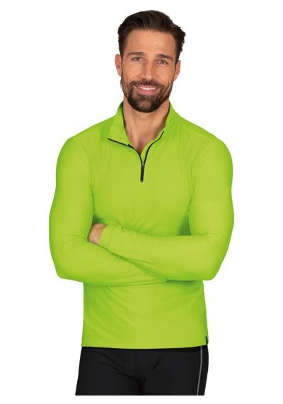 толстовка TRIGEMA Langarmeliges Sportshirt mit Rei?verschluss