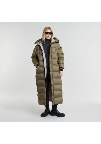 Стеганая куртка с капюшоном с дополнительной кулиской внутри. Whistler Long Puffer