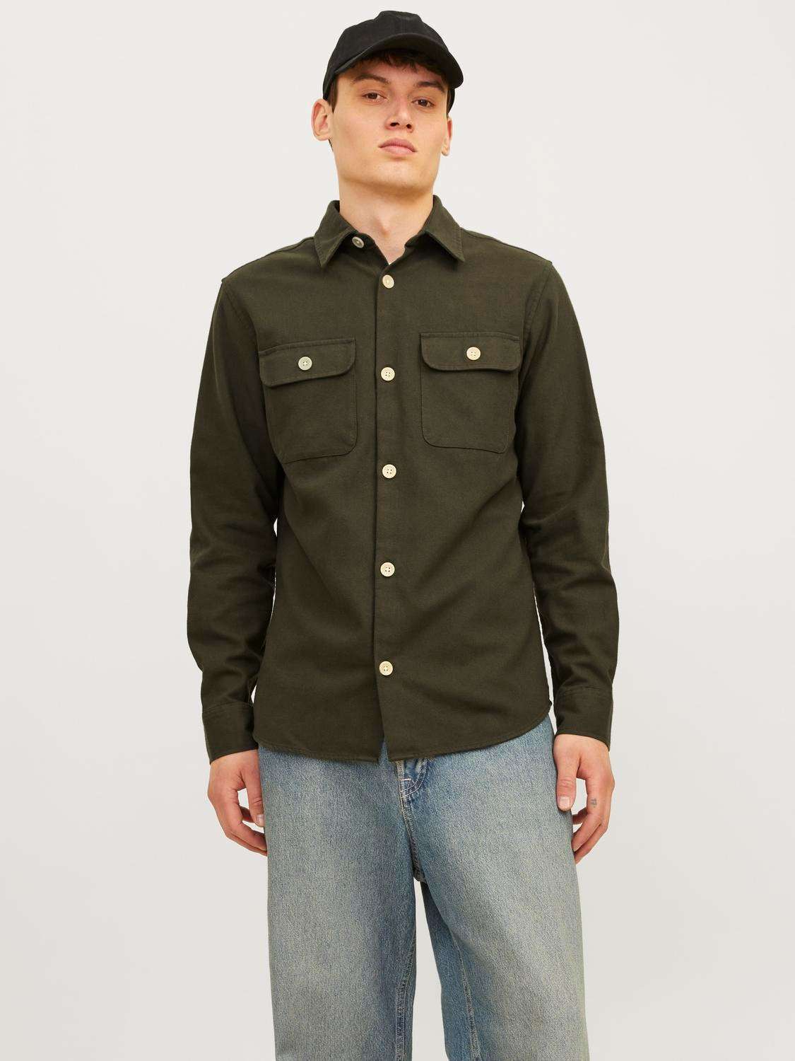 Рубашка с длинным рукавом JJEDARREN OVERSHIRT LS NOOS