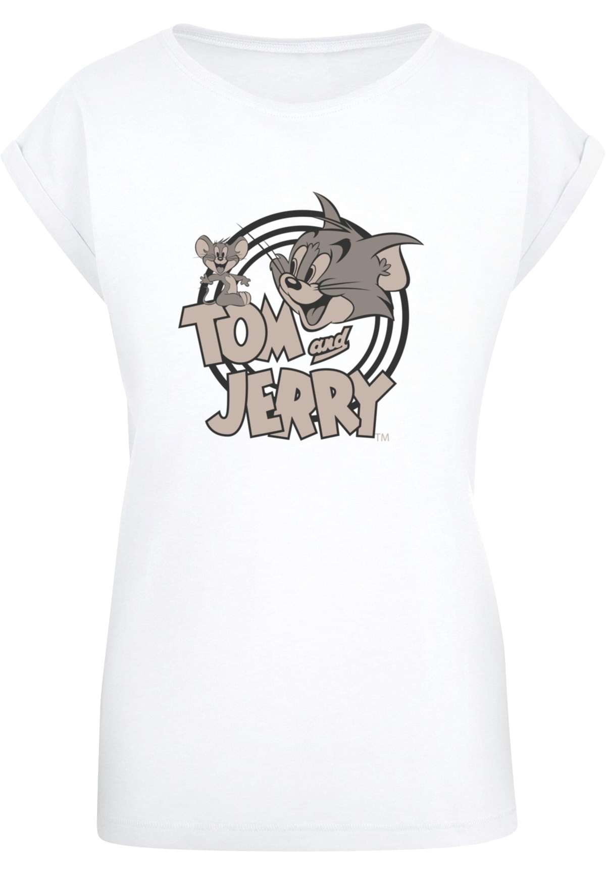 футболка »Damen Ladies Tom and Jerry - Circle T-Shirt«