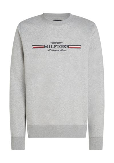 Толстовка с разноцветным принтом»HILFIGER STRIPE SWEATSHIRT«