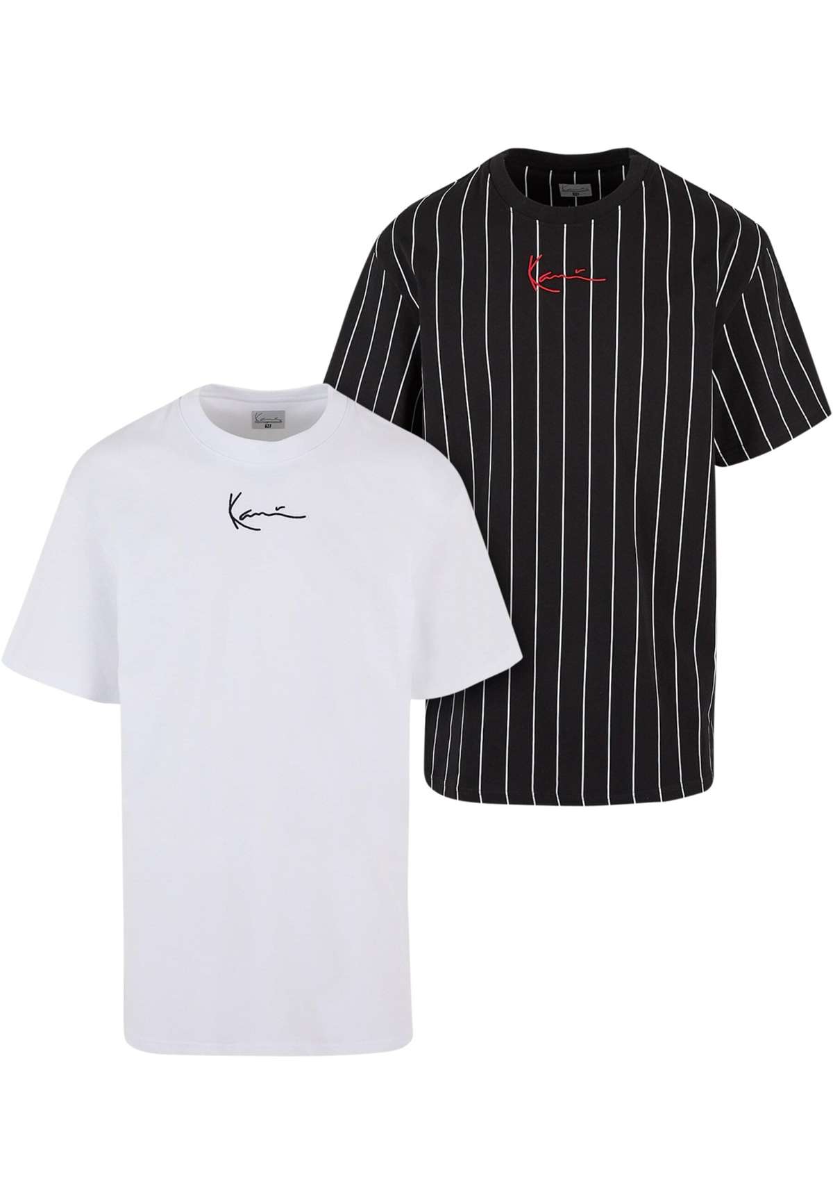 футболка»Herren KM222-101-1 KK 2-Pack Pinstripe + Essential Tee«