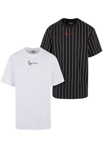 футболка Herren KM222-101-1 KK 2-Pack Pinstripe + Essential Tee