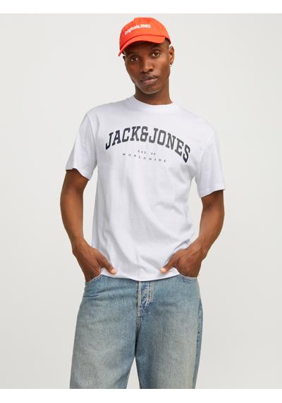 рубашка с круглым вырезом JJECALEB VARSITY TEE SS O-NECK NOOS