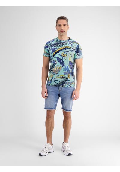 футболка»LERROS T-Shirt im Hawaiian-Style«