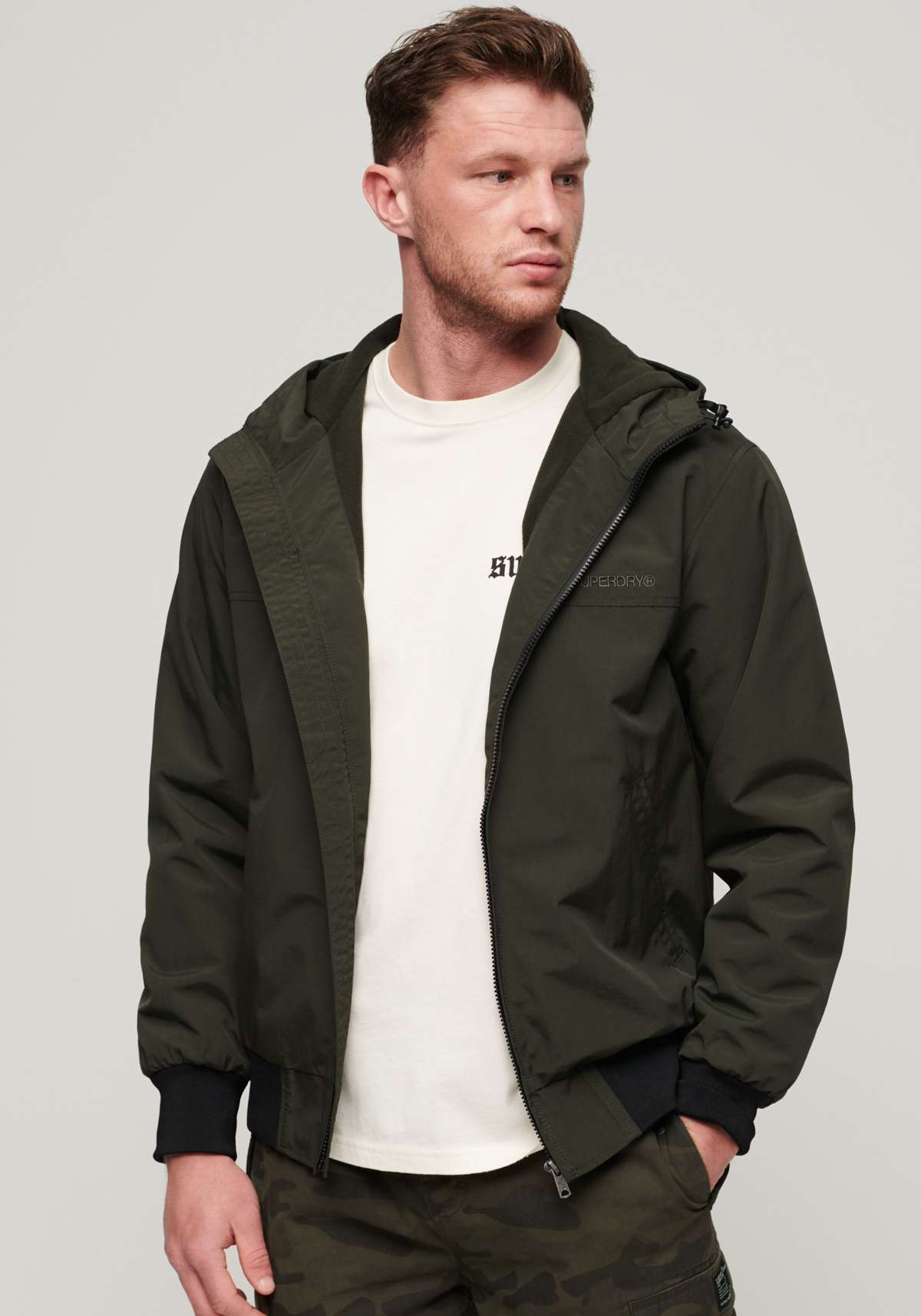 Бомбер с капюшоном SURPLUS NYLON HOODED BOMBER