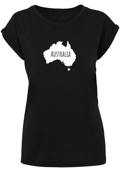 футболка »Damen Ladies Australia X Extended Shoulder Tee«