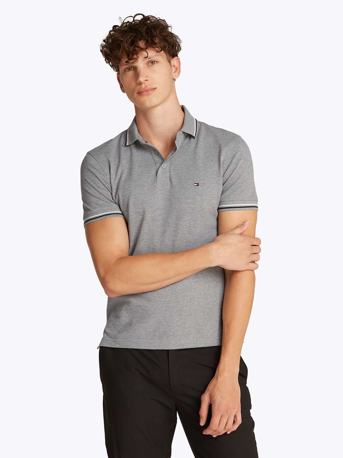 рубашка поло TOMMY TIPPED SLIM POLO