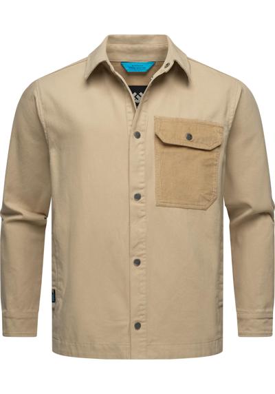 Уличная рубашка, стильная мужская рубашка лесоруба с нагрудным карманом.